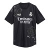 Conjunto (Camiseta+Pantalón Corto) Portero Real Madrid Cuarta Equipación 23-24 Negra - Niño